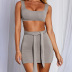 Casual Sports Short Vest Slim Skirt 2 Piece Set NSHLJ105876