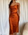 Solid Color Slim Slip A Line Dress NSOYL105993