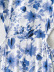 Wrinkle Printed Waistless Dress NSXFL106089