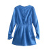 Jacquard Long-Sleeved Lace Cuff Dress NSXFL106097