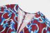 V-Neck Long-Sleeved Printed Midi Dress NSXFL106098