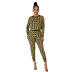 Printed Long-Sleeved Top Trousers 2 Piece Set NSXHX99239