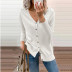 Woolen V-Neck Knitted Sweater Cardigan NSYHY106391
