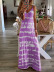 Tie-Dye Print Loose Suspender Dress NSYHY106845