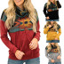 Sun Totem Print High-Collar Hooded Sweatshirt NSYHY106857