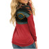Sun Totem Print High-Collar Hooded Sweatshirt NSYHY106857
