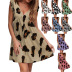 V-Neck Leopard Print Dress NSYHY106869