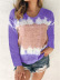 Loose Color Matching Printed Round Neck Long-Sleeved T-Shirt NSYHY106892
