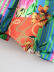 Long-Sleeved Satin Floral Print Shirt NSXFL107088
