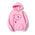 cartoon insect love print long-sleeved fleece hoodie NSYAY109032