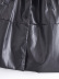 Lace-Up Pu Leather Windbreaker Jacket NSXFL107182