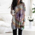 Casual Printed Spiral Long Sleeve Dress NSYHY107486