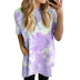 Short-Sleeved Loose Gradient Color Printed Dress NSYHY107487