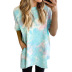 Short-Sleeved Loose Gradient Color Printed Dress NSYHY107487