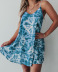 Halter Sling Casual Printed Big Swing Dress NSYHY107491