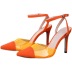 Pointed Pvc Suede Shallow Mouth High-Heeled Shoes NSSO107855