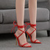 Pointed Cross Straps Stiletto Sandals NSSO107871
