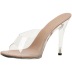 Pointed Head Transparent Heel High-Heeled Sandals NSSO107887