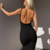 Backless Pit Strip Slim Suspender Dress NSKFE108007