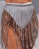 Rhinestones Shiny Fringed Skirt NSYML108207