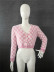 Square Lattice Short Long-Sleeved Sweater NSYML108224