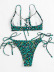 Leopard Print Lace-Up Split Bikini 2 Piece Set NSZO108347