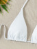 Conjunto de tres piezas de bikini dividido con cordones estampados NSZO108357