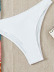 Conjunto de tres piezas de bikini dividido con cordones estampados NSZO108357