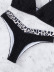 Leopard Print Halter High Waist Split Bikini 2 Piece Set NSZO108358