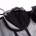 Vest-Style Soft Underwire Lace Edge Underwear Set NSSTY108525