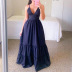 Full-Length Solid Color High Waist Slip Dress NSCYW108880