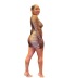 Slim Wrapped Chest Deep V-Neck Striped Dress NSCYW108883
