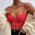 Lace Embroidery See-Through Wrapped Chest Camisole NSSCY108953