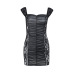 Gothic Style Lace Stitching Pattern Mesh See-Through Sheath Dress NSGYB99894