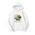Hooded Flower Print Long-Sleeved Fleece Sweatshirt NSYAY100922
