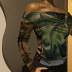 Mesh Print Off-Shoulder Pullover Long-Sleeved Top NSSWF109050