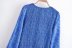 Elastic Printed Long Sleeve Dress NSAM109121