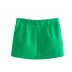 Split Solid Color Slim Short Skirt NSAM109166