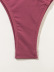 Conjunto de 2 piezas de bikini dividido con cuello colgante de color sólido NSZO109258