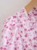 Floral Short Sleeve Lace-Up Dress NSAM109301