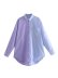 camisa holgada de manga larga con contraste de color NSAM109316