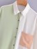 Camisa de manga larga con bolsillos a juego NSAM109324