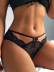 Low-Waist Lace See-Through Bowknot Hollow Underpants NSYCX109333