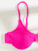 Conjunto de 2 piezas de bikini dividido con cordones de color sólido NSZO109447