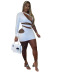 Single-Sleeve Slanted Shoulder Slim Hollow Bag Hip Dress NSDLS109619