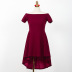 one shoulder short-sleeved irregular hem dress nihaostyles wholesale clothes NSBJ100792