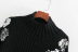 Sequin Flower Pattern Knitted Sweater NSXFL101417
