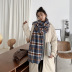 Plaid Thickened Cashmere Scarf NSCM101050