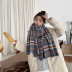 Plaid Thickened Cashmere Scarf NSCM101050