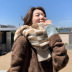 Korean Plaid Warm Knitted Scarf NSCM101070